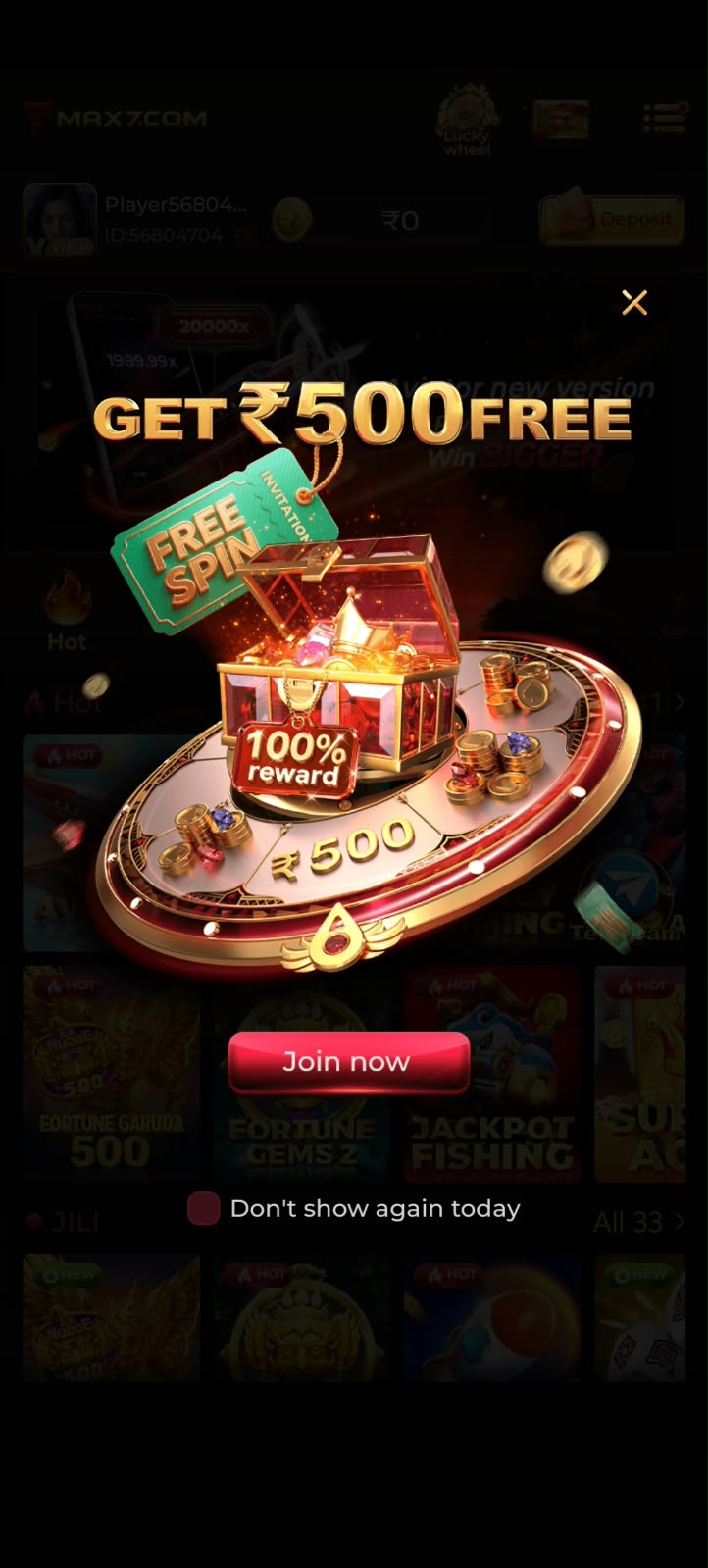 MAX7 Game – Online Gaming Platform and Exciting Game Interface