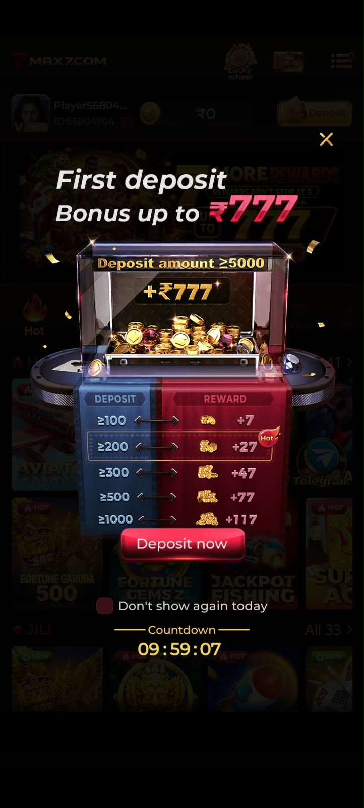 MAX7 Game – Online Gaming Platform and Exciting Game Interface